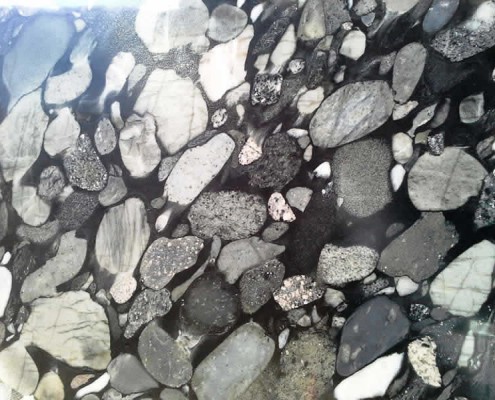 Black Marinace Granite Silver Travertine 2 at Barra & Trumbore